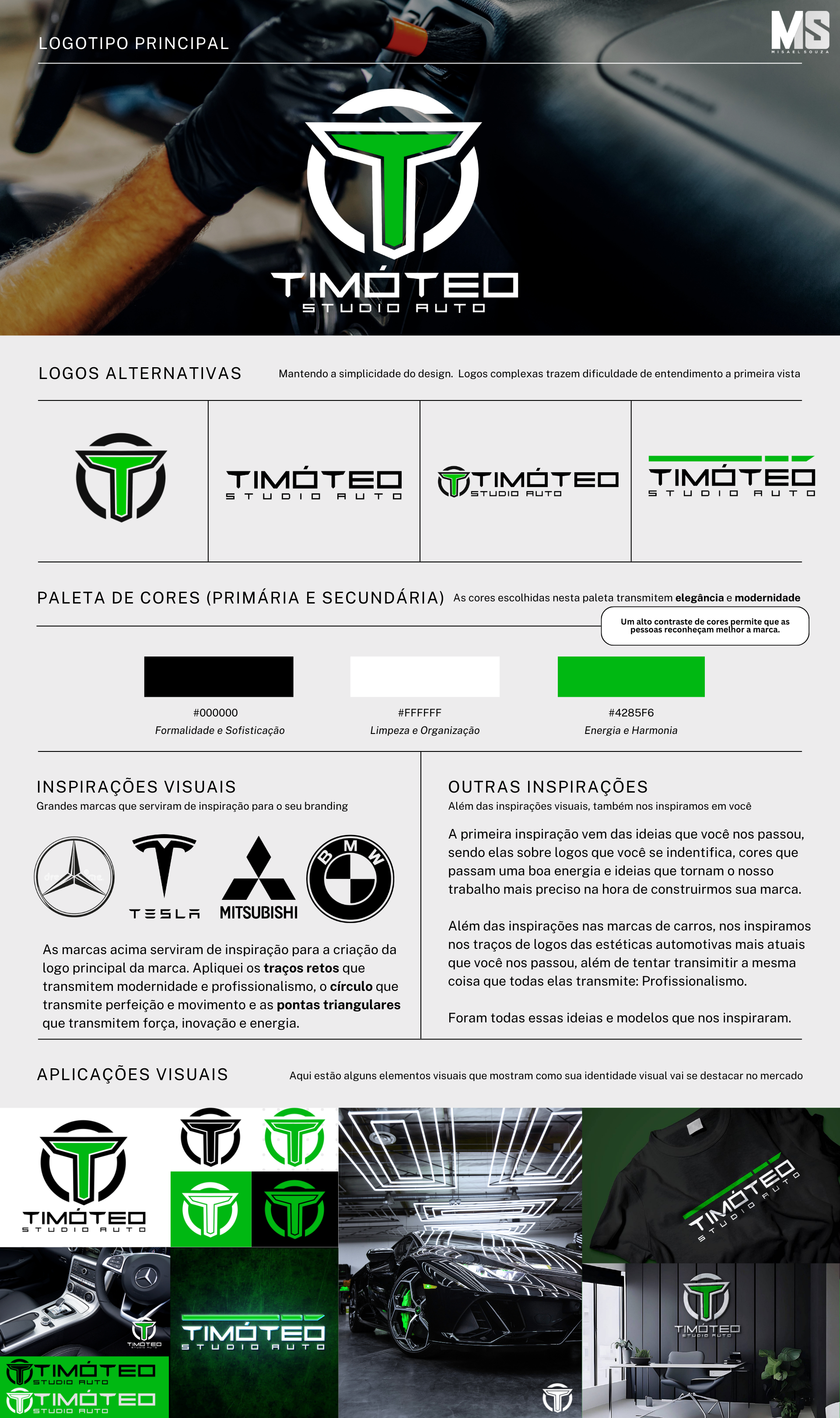 Identidade Visual - Timóteo Studio Auto